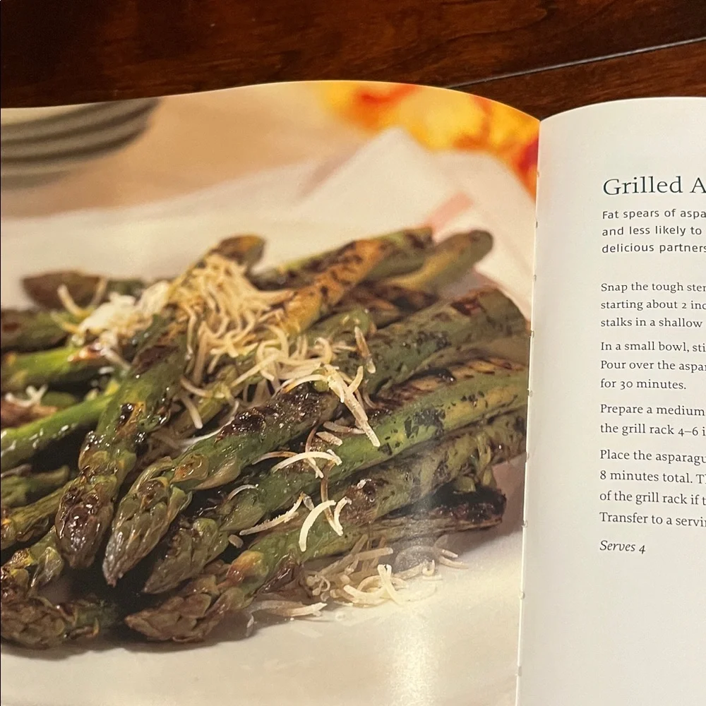Williams Sonoma Grilling & Roasting Cookbook - Olive and Beige